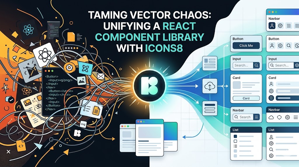 Taming Vector Chaos: Unifying a React Component Library With Icons8