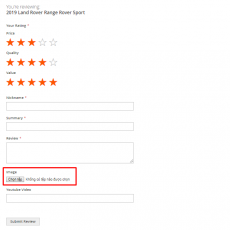 Customers can Attach Image With a Review
